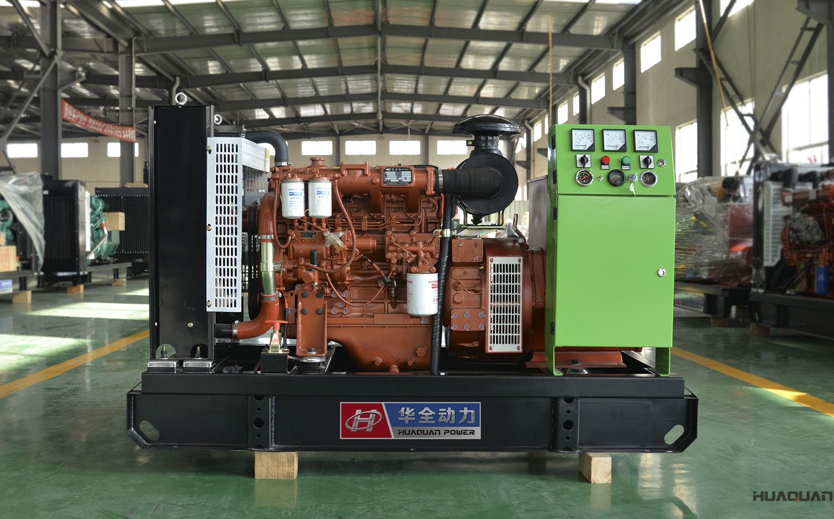 2018年4月18日華全動力40kw四保護柴油發電機組發往泰國