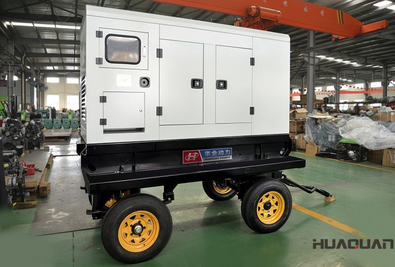 2018年5月8日一臺75kw移動拖車發(fā)電機組順利發(fā)往陜西西安市