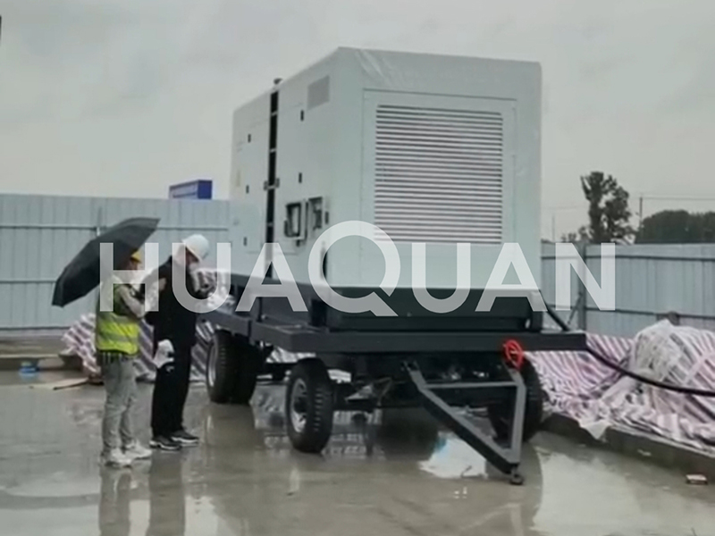 山東東營油庫400kW移動式發電機組電站